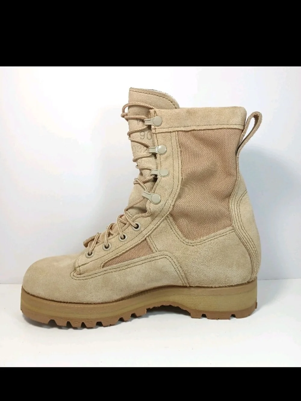 Wellco Men's Desert Tactical Lace-Up Boots - Tan 5.5 Or Womens 7